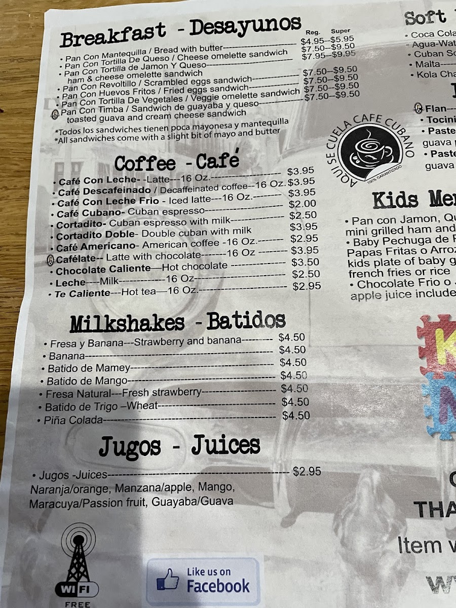 Señor Pan Cafe Menu - Image 4